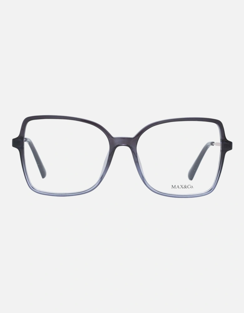 Black Square Plastic Frame Glasses with Demo Lenses Women