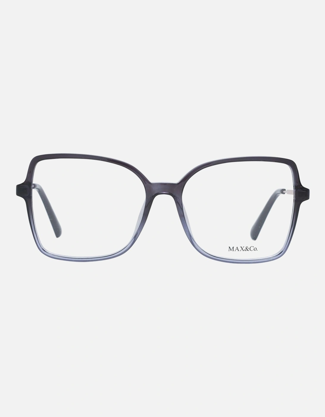 Black Square Plastic Frame Glasses with Demo Lenses Women