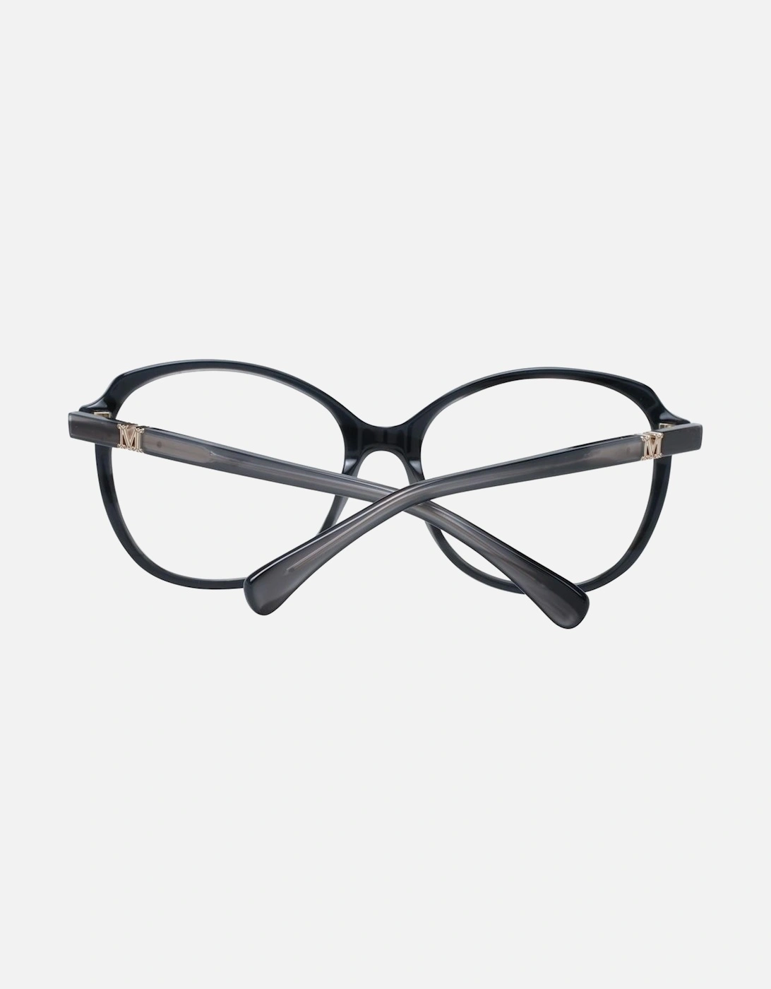 Black Plastic Butterfly Frame Glasses with Demo Lenses - 57-17-140