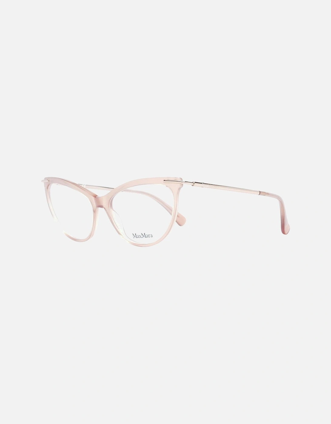 Beige Cat Eye Glasses with Demo Lenses Women Frames, 4 of 3