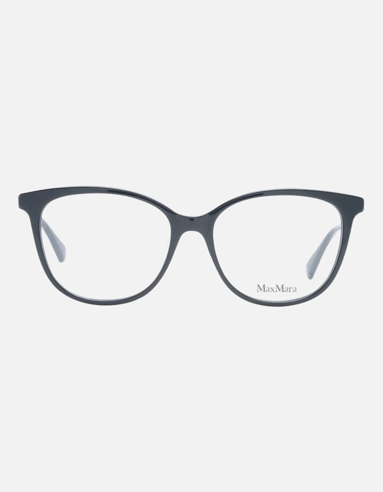 Black Square Plastic Frame Demo Glasses Women