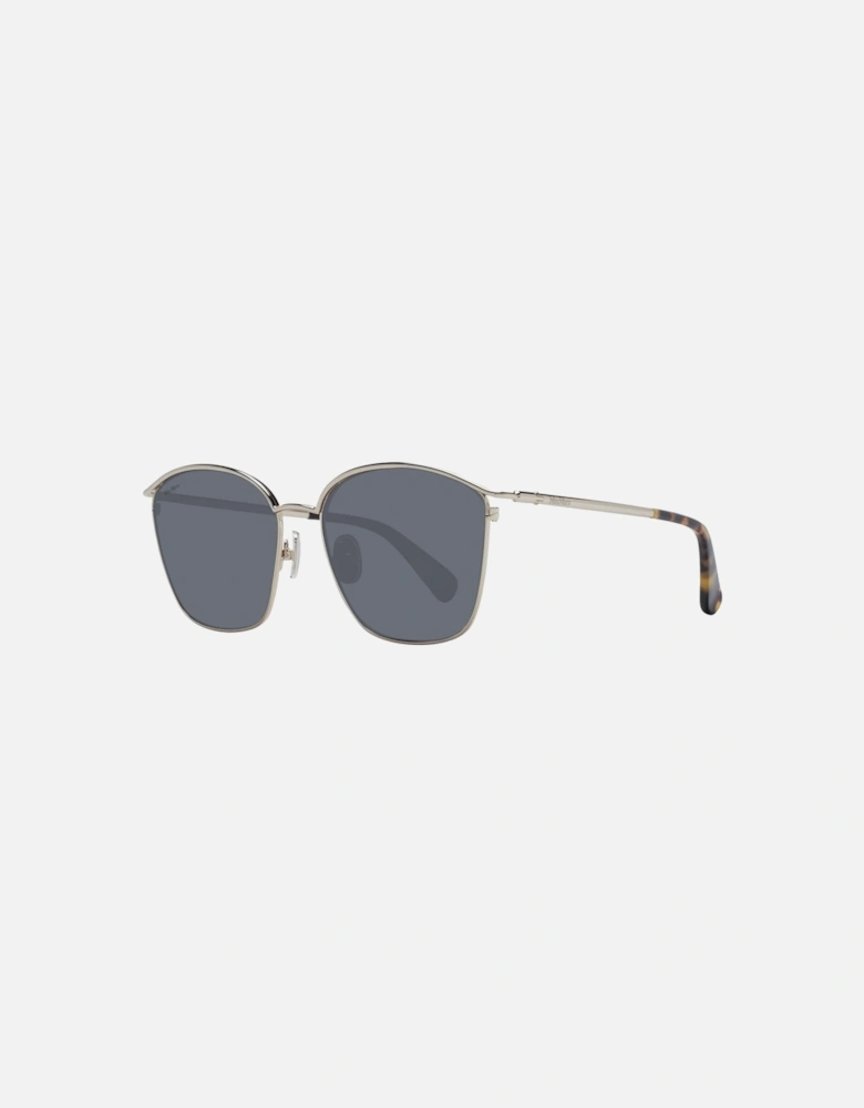Gold Square Sunglasses with Green Lenses - 100% UVA & UVB Protection