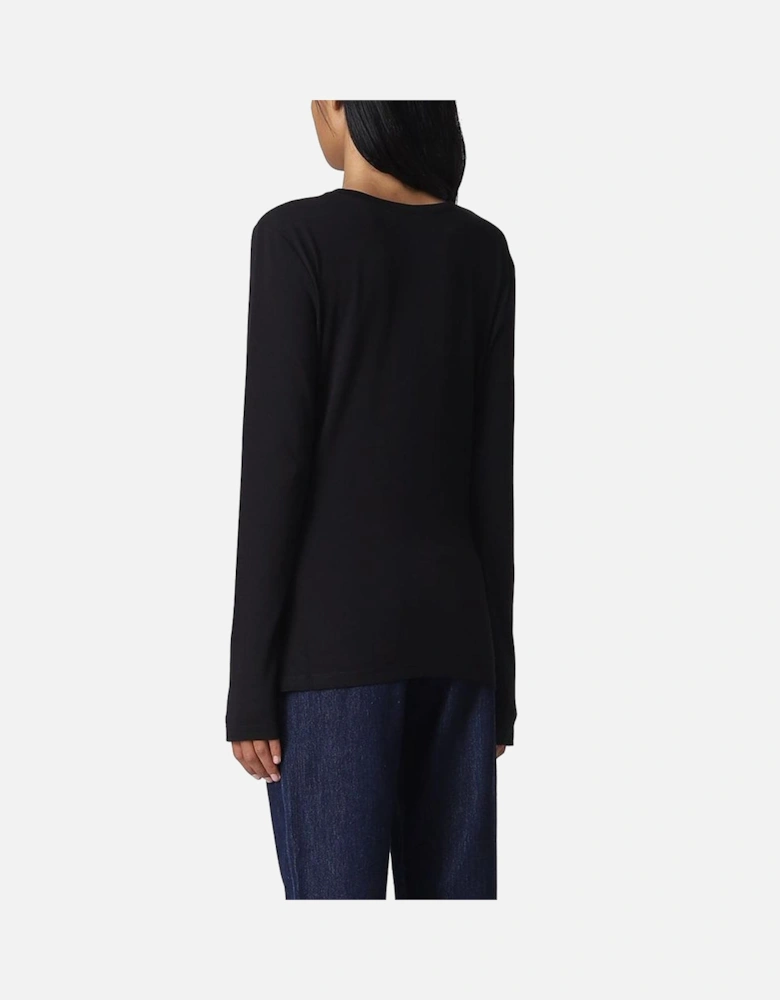 CrystalEmbellished LS Tee LO10215 Women - Black Sweaters