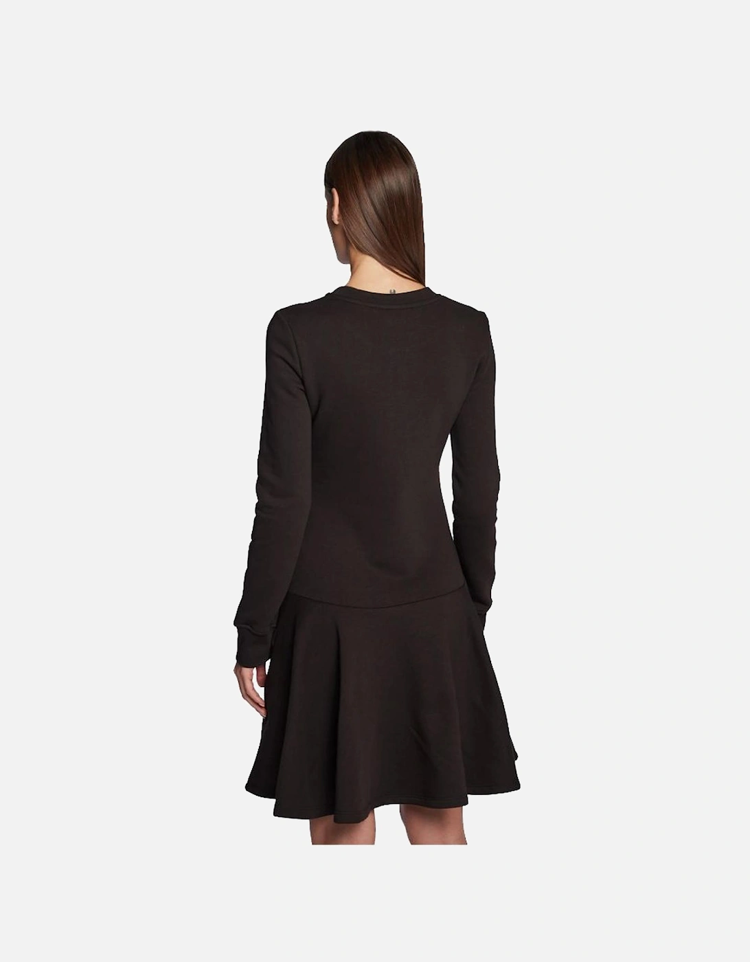 Aline Sweatshirt Dress Long Sleeve Women - Black Dresses