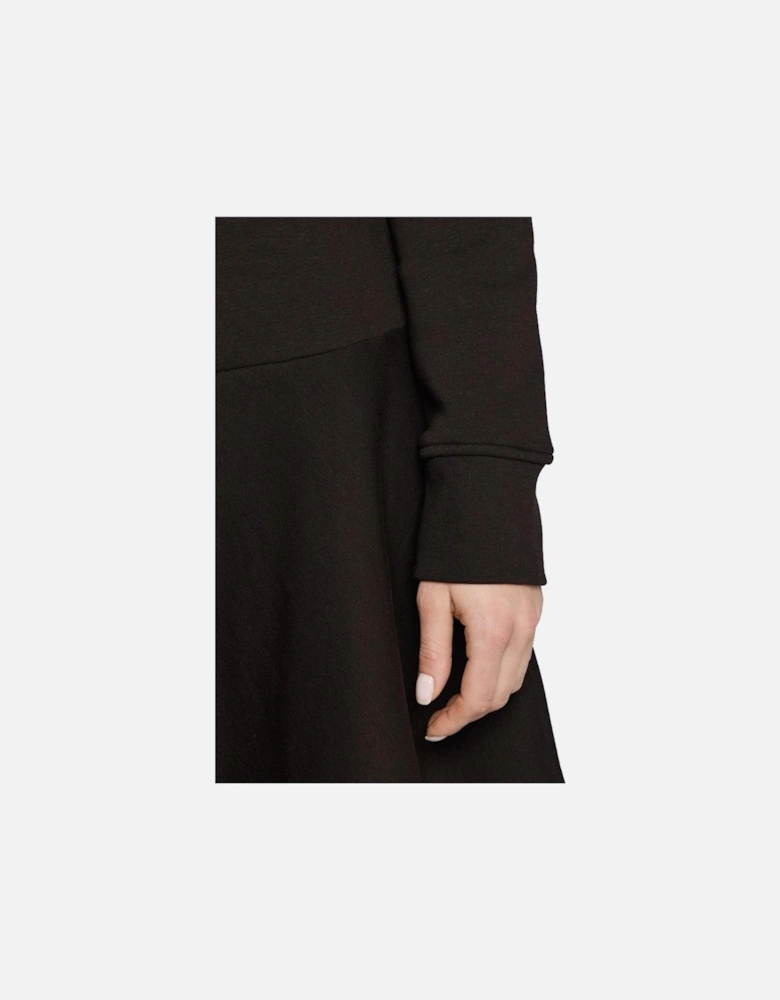Aline Sweatshirt Dress Long Sleeve Women - Black Dresses