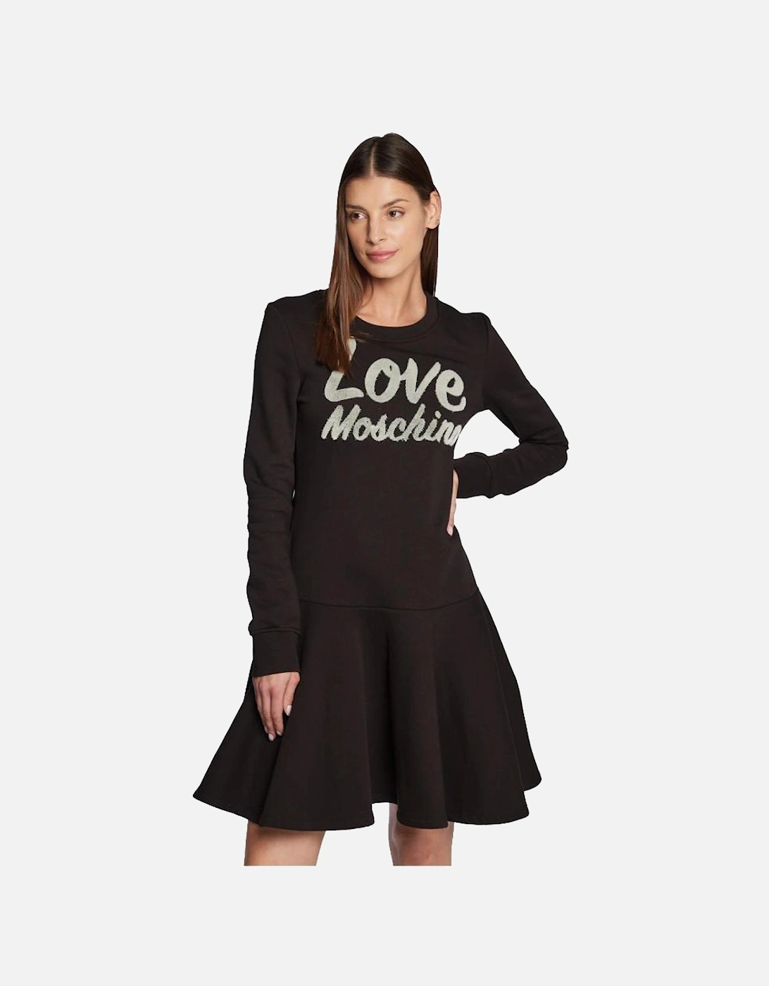 Aline Sweatshirt Dress Long Sleeve Women - Black Dresses, 7 of 6