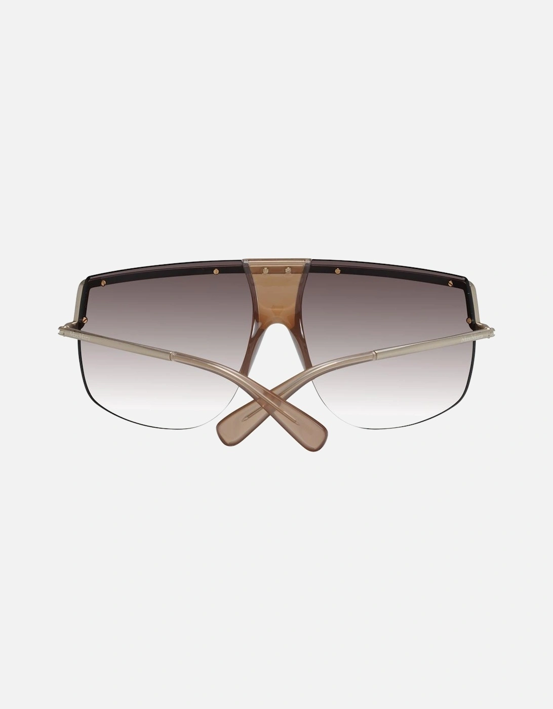 Gold Aviator Sunglasses with Brown Gradient Lenses - Category 3 Women