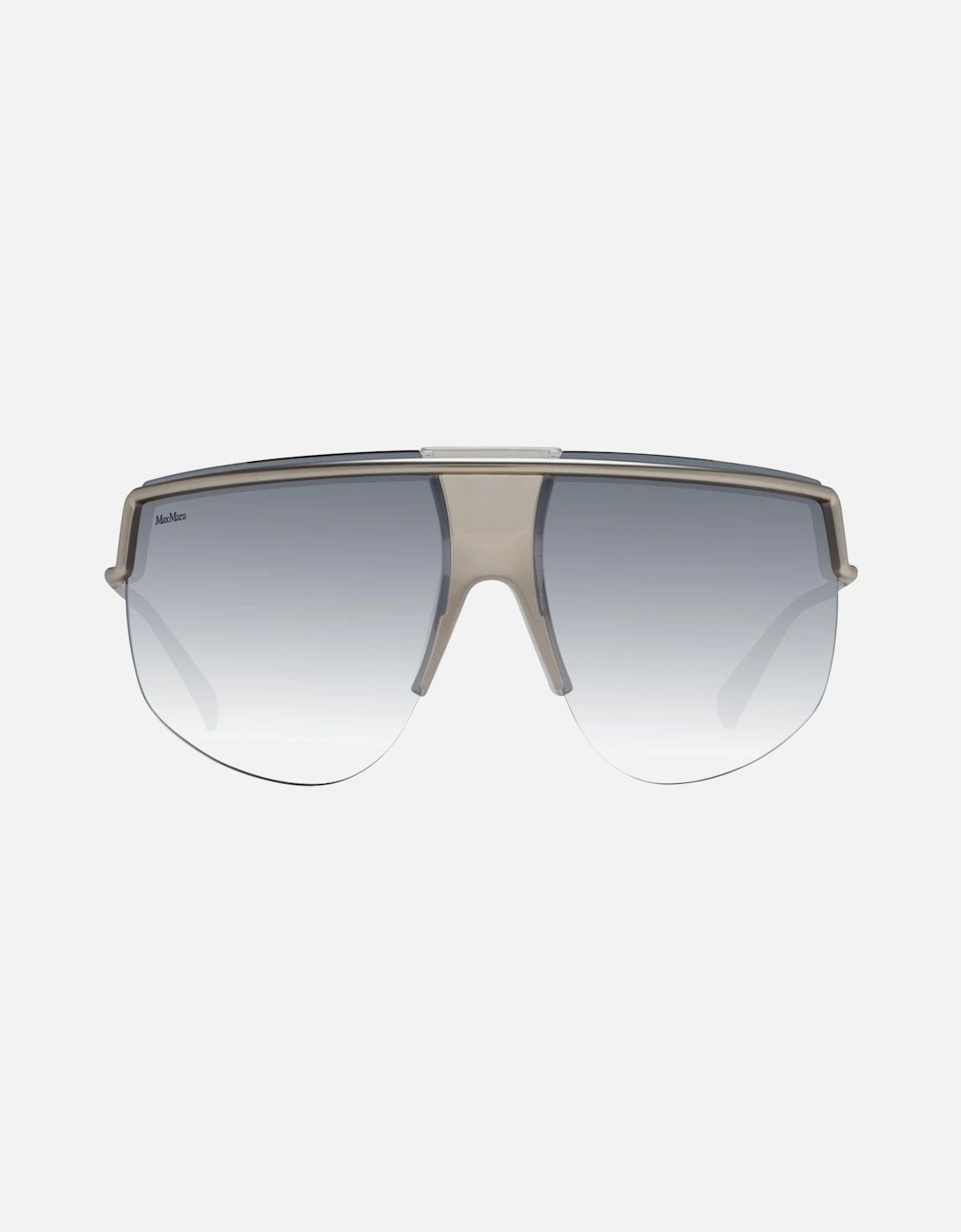Silver Aviator Sunglasses with Mirrored and Gradient Lenses Women