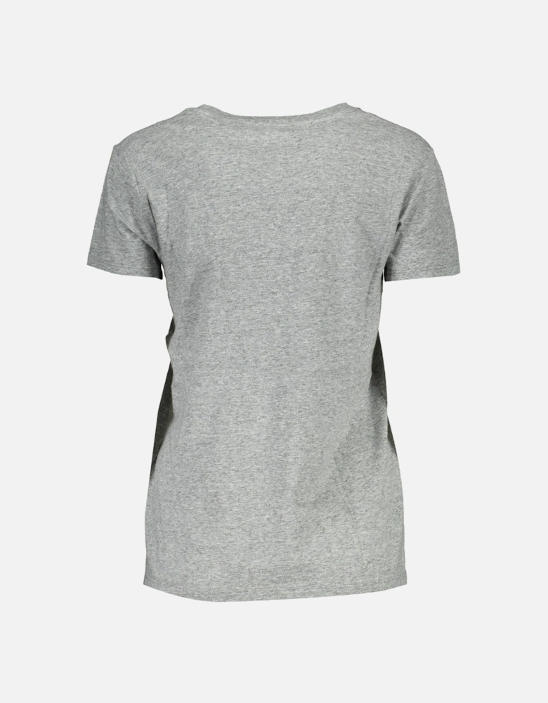Soft Cotton Logo Tee Women - Gray T-Shirts
