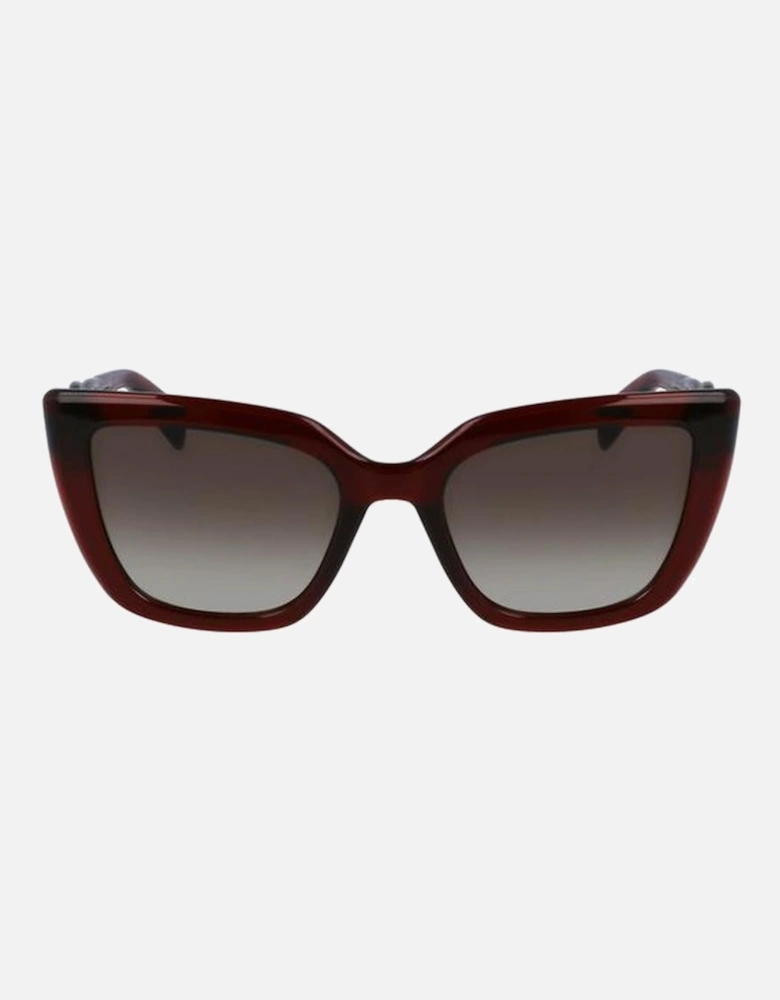 Leather Crossbody Bag Women - Brown Sunglasses