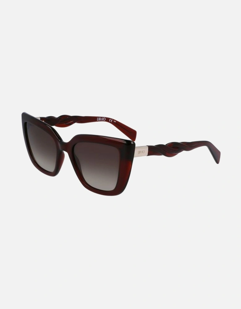 Leather Crossbody Bag Women - Brown Sunglasses