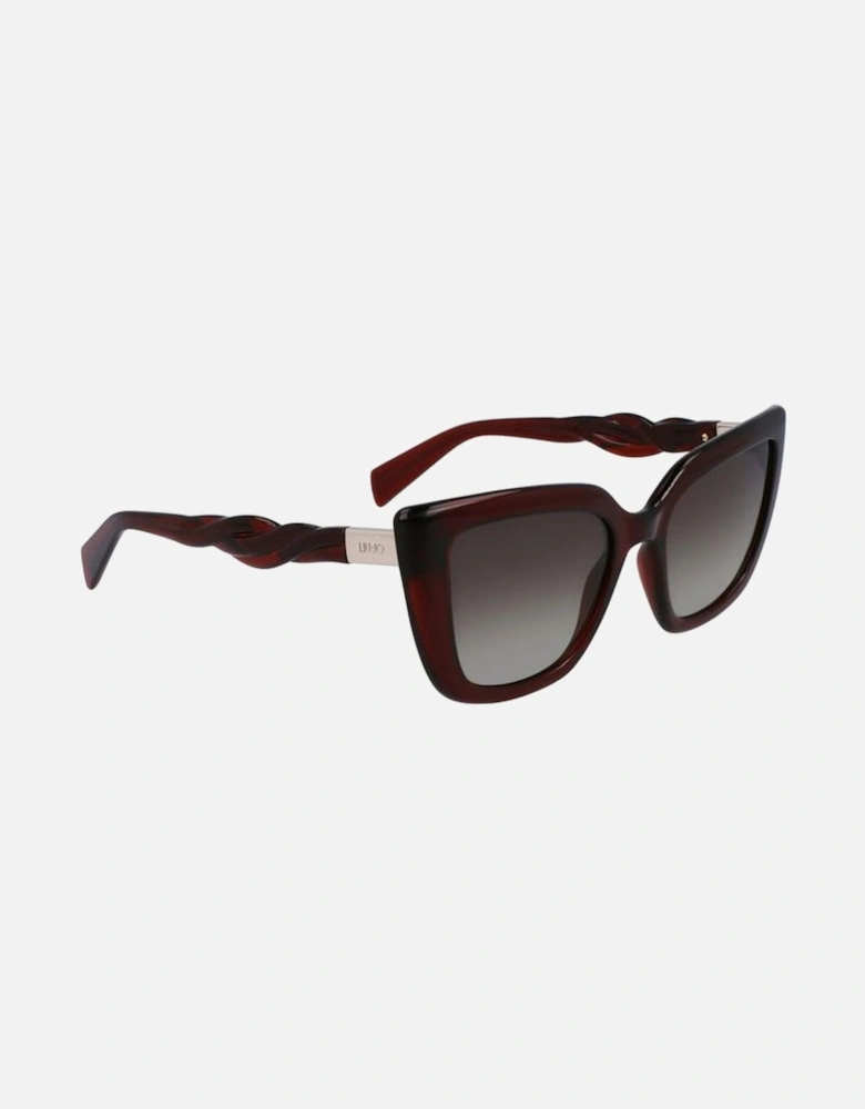 Leather Crossbody Bag Women - Brown Sunglasses