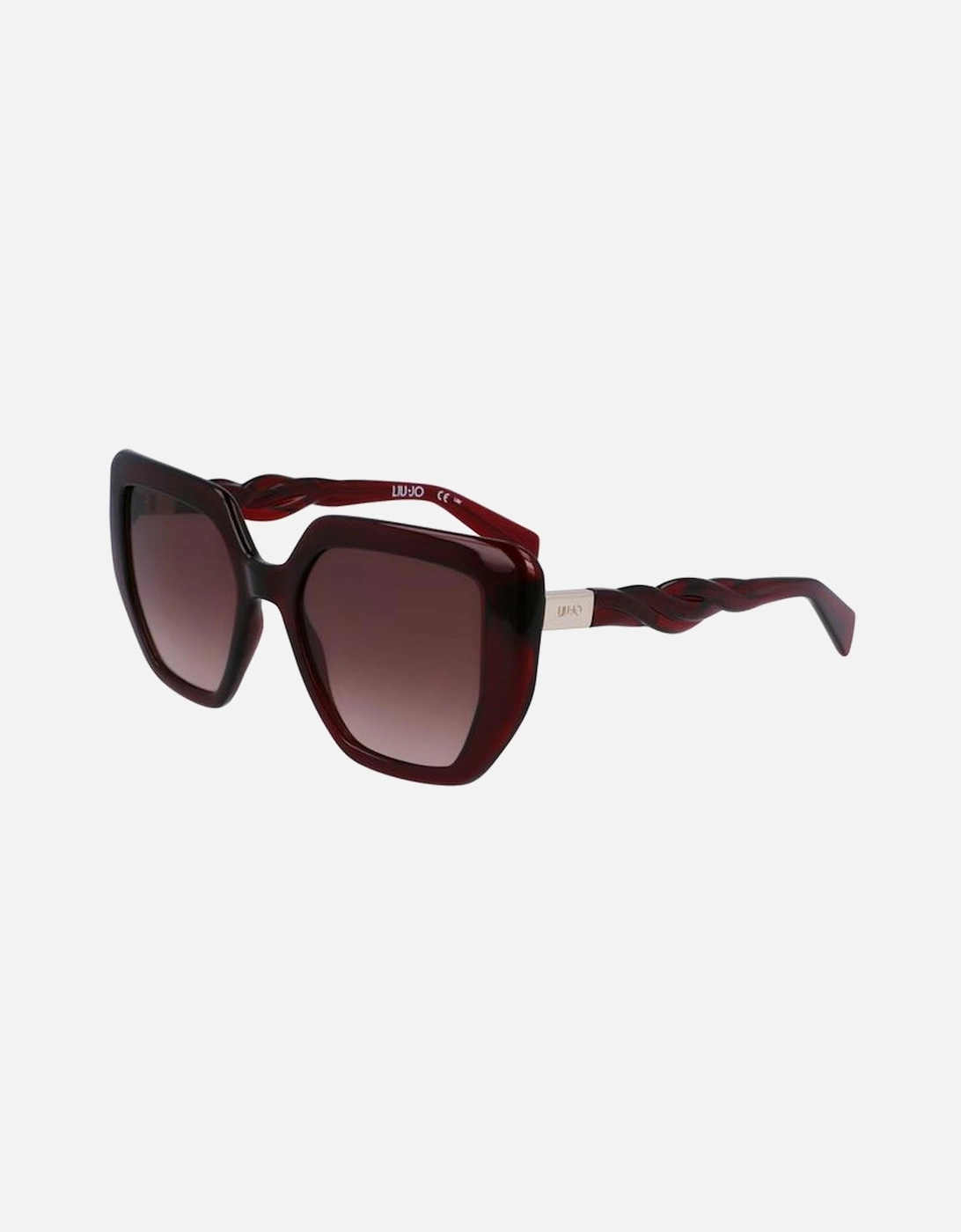 Leather Crossbody Bag with Gold-Tone Hardware Women - Pink Sunglasses