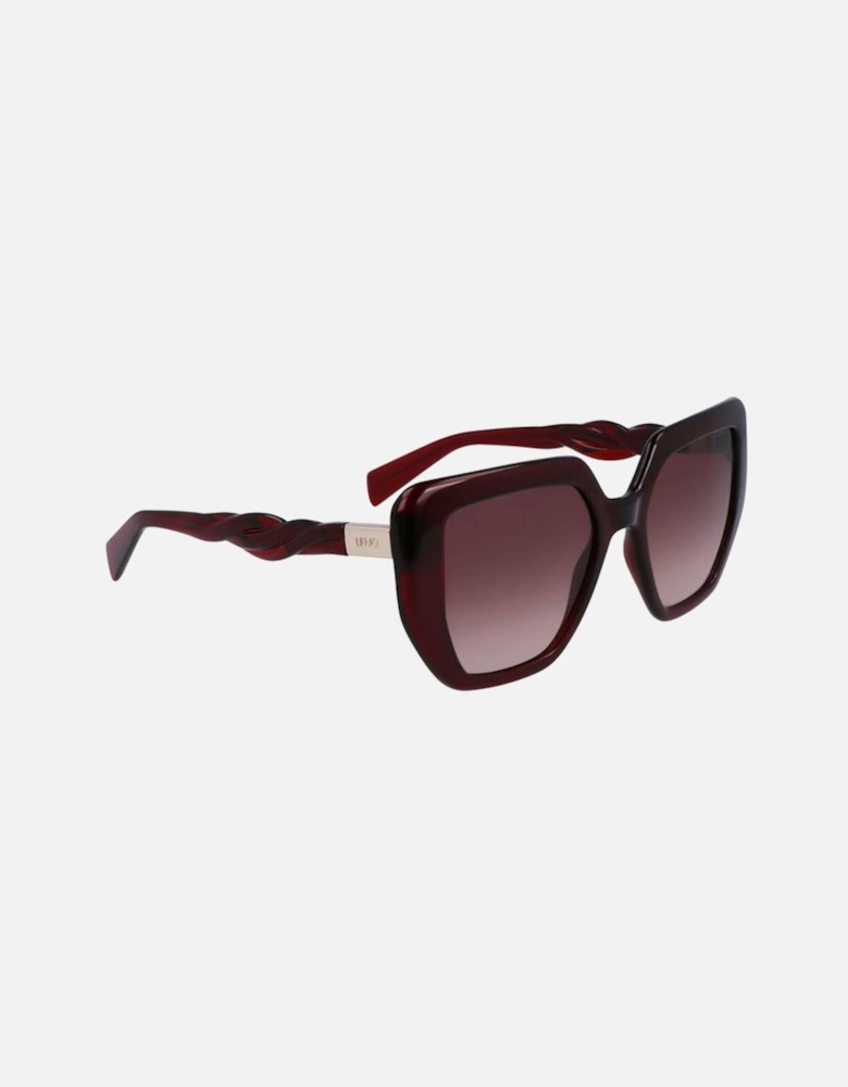Leather Crossbody Bag with Gold-Tone Hardware Women - Pink Sunglasses