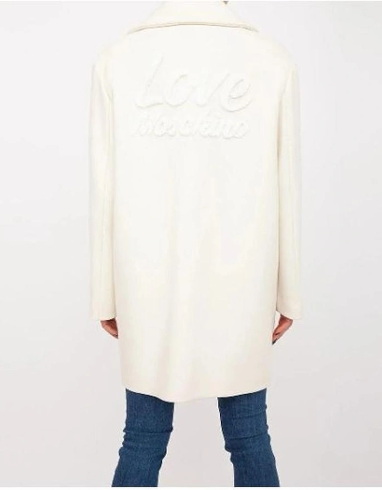 Classic Wool Coat Model 10253 Women - White Jackets