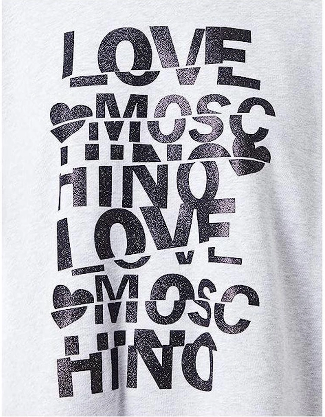 Oversized Sweatshirt Graphic Print Women - Gray Sweaters