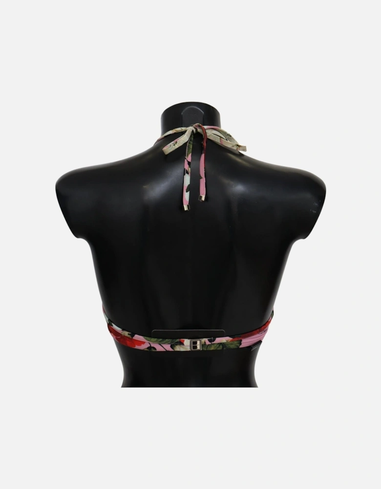 Floral Print Halter Bikini Top Women - Multicolor Swimwear