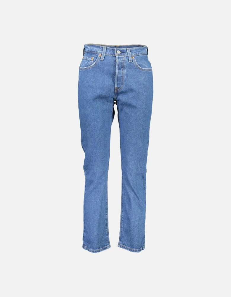 Classic 5-Pocket Jeans with Button Closure Women - Blue Jeans
