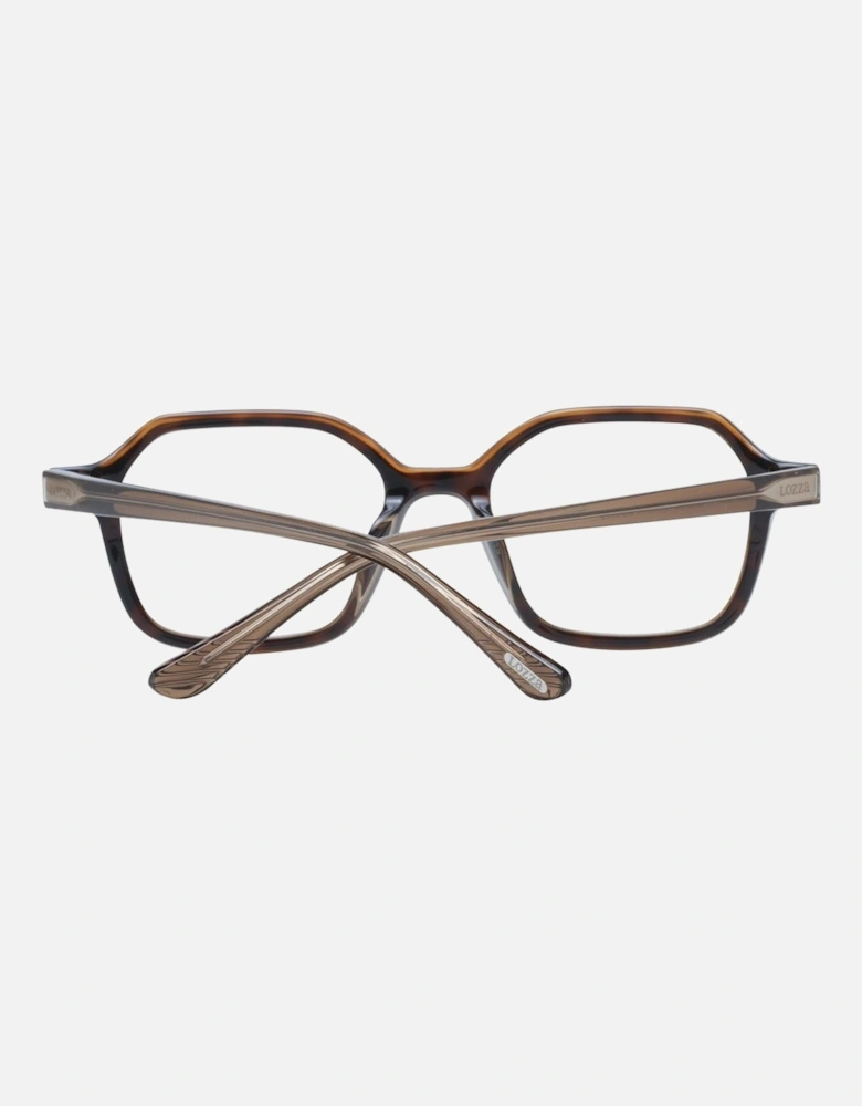 Brown Rectangle Acetate & Plastic Glasses with Demo Lenses Unisex