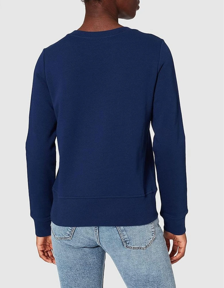 Crewneck Sweatshirt Toujours Glamour Style Women - Blue Sweaters