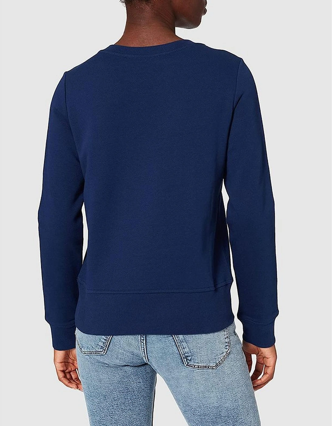 Crewneck Sweatshirt Toujours Glamour Style Women - Blue Sweaters