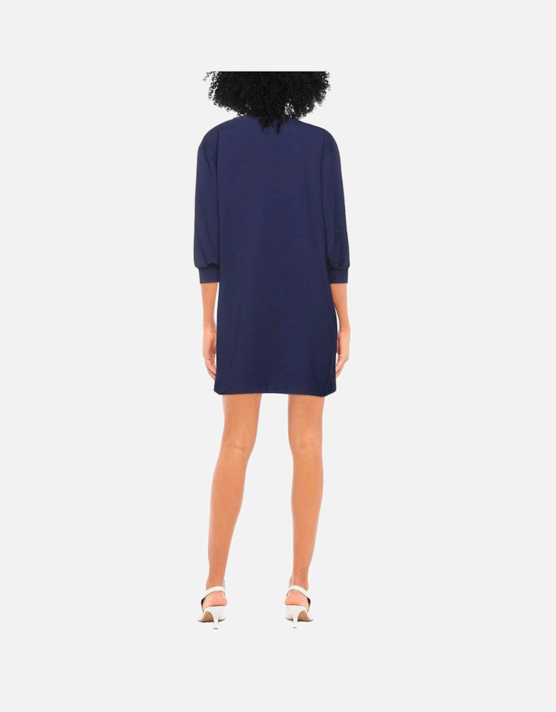 Cotton Sweatshirt Dress Model LO4727 Women - Blue Dresses