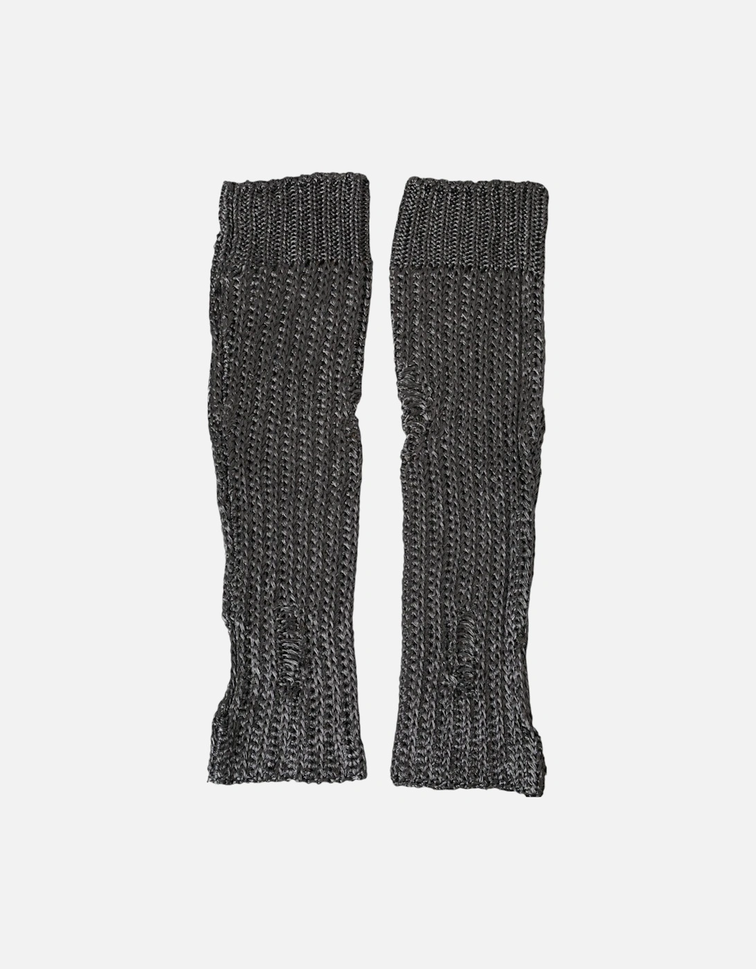 Elbow Length Fingerless Gloves in Grey Women - Gray