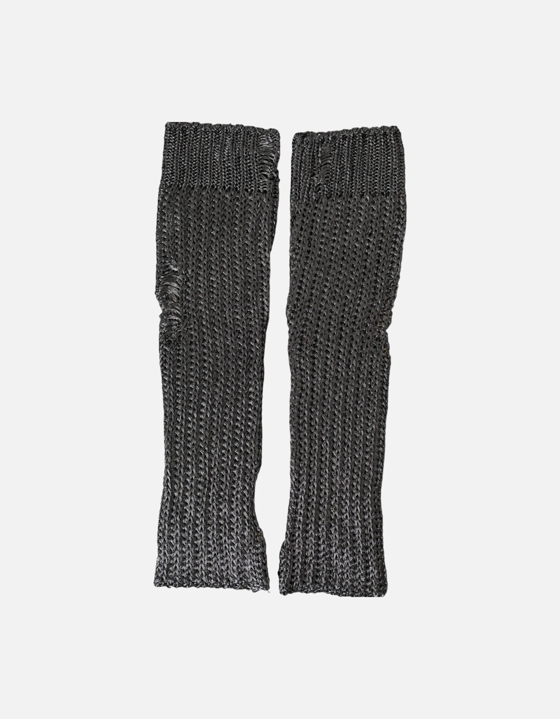 Elbow Length Fingerless Gloves in Grey Women - Gray, 5 of 4