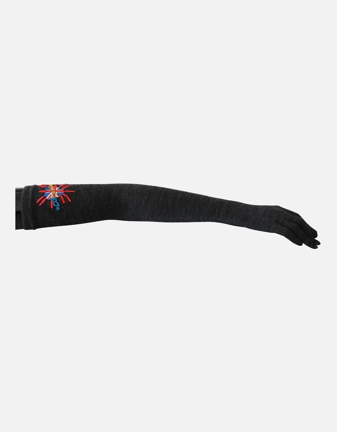 Dolce Gabbana Opera Gloves Embroidered Union Jack Women - Gray, 5 of 4
