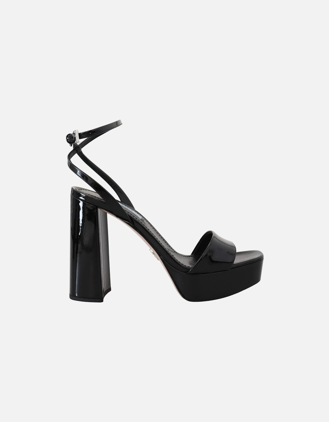 Platform Sandal Patent Leather Heels Women - Black, 7 of 6