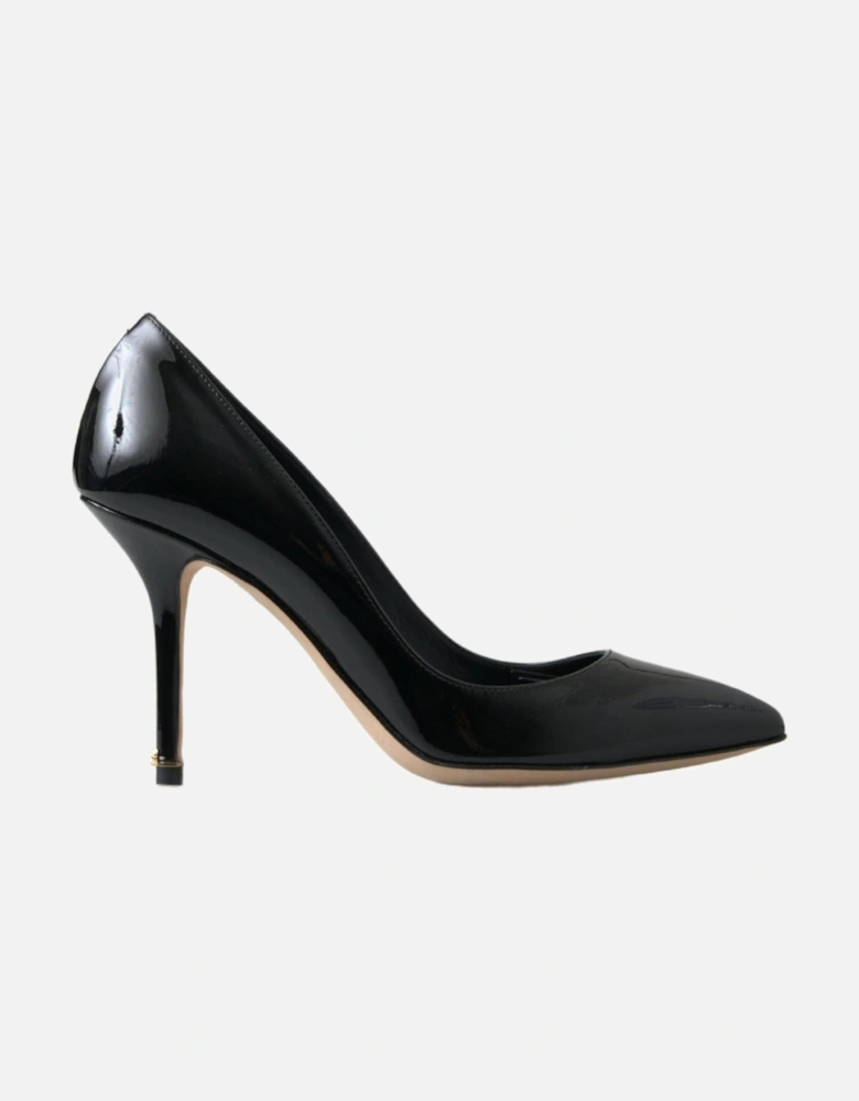 Classic Pumps Patent Leather Heels Women - Black