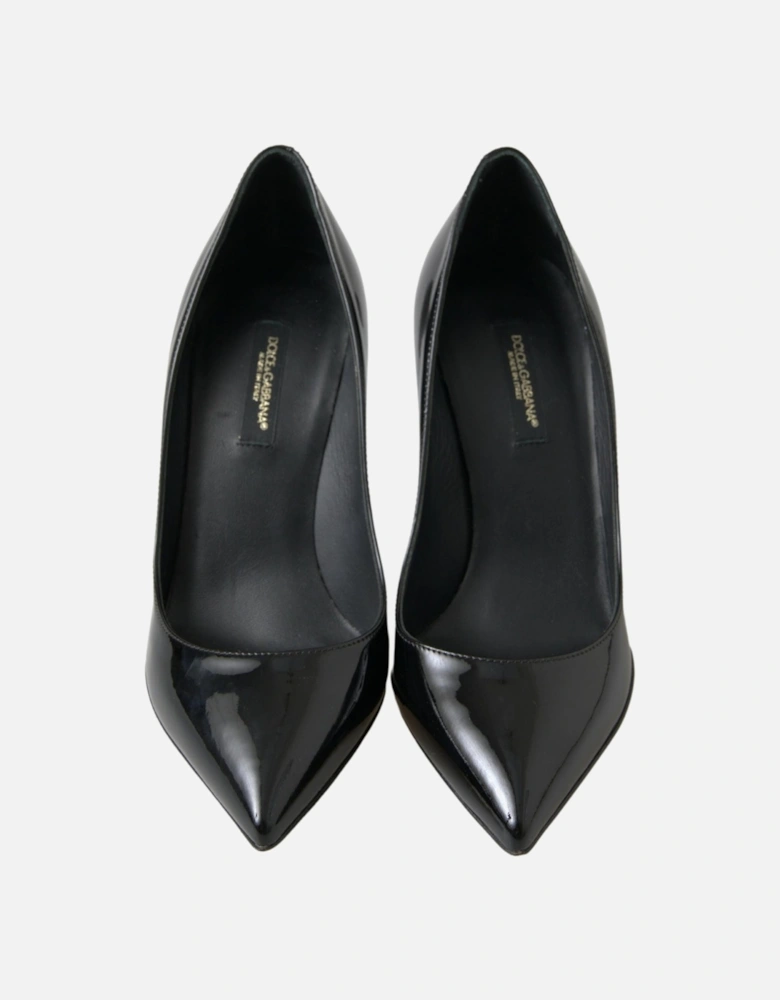 Classic Pumps Patent Leather Heels Women - Black