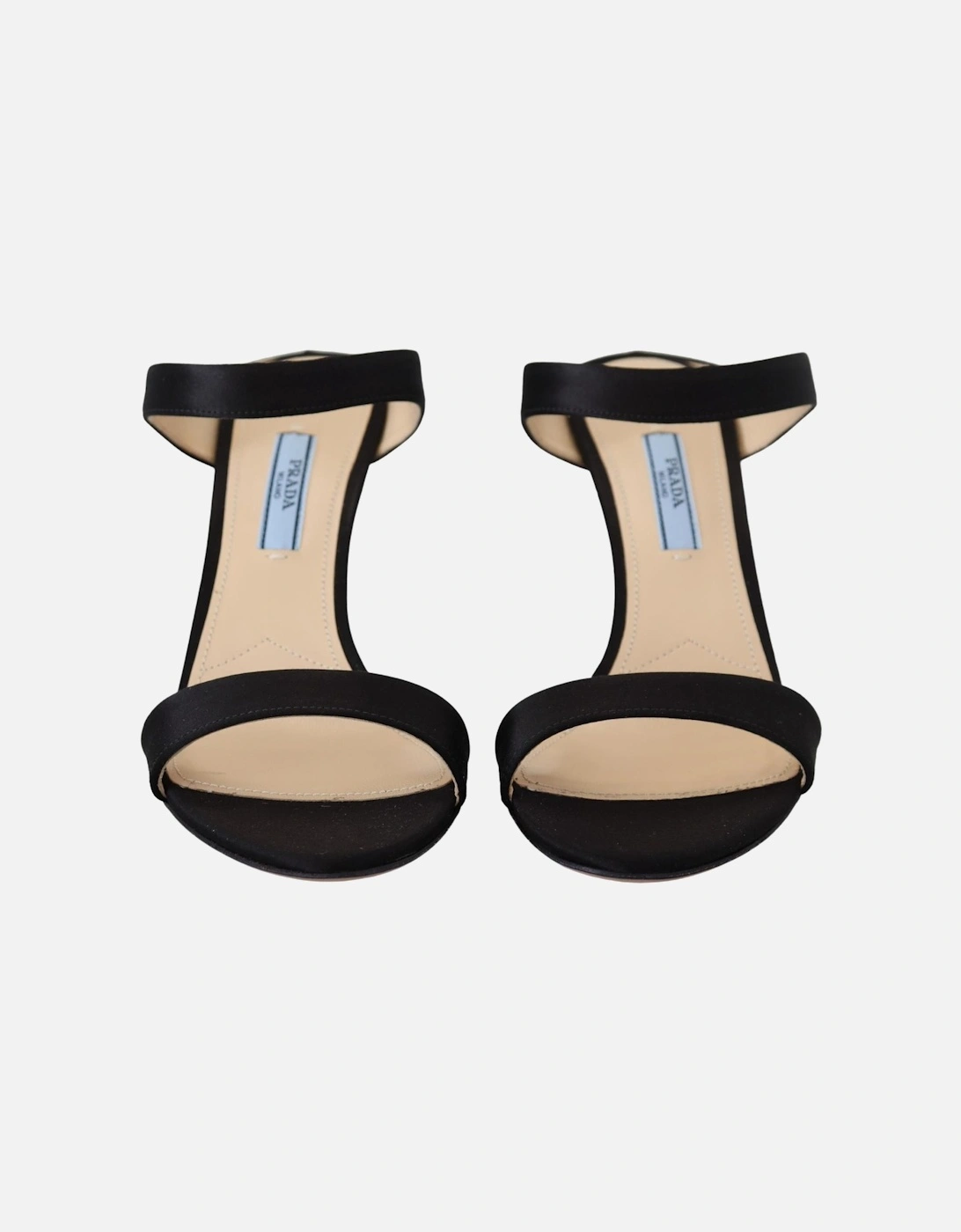 Leather Logo Detail Heeled Pumps Women - Black Sandals