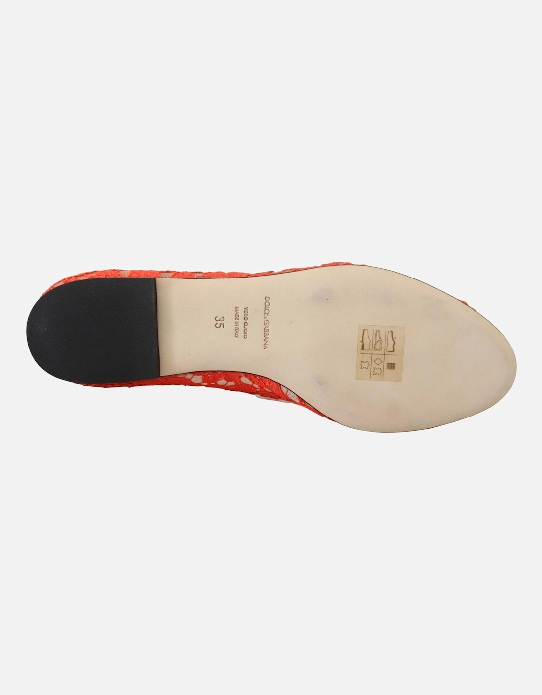 Lace Ballerinas Crystal Embellished Women - Red Flats