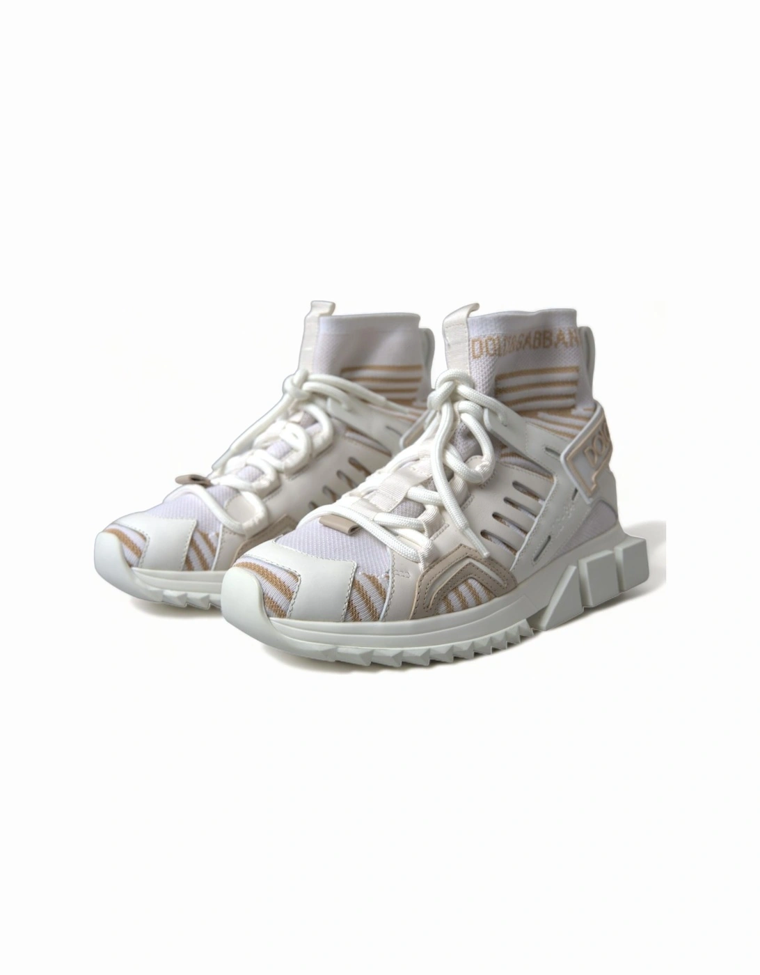 Portofino HighTop Sneakers Casual Knit Style Women - White