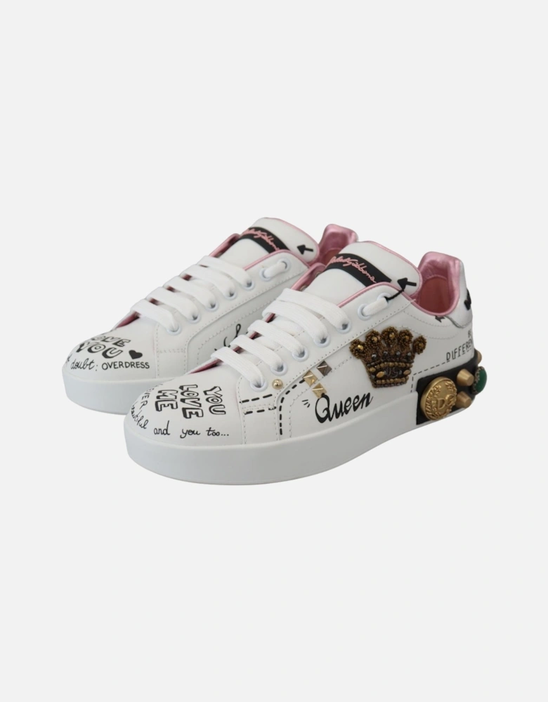 Dolce Gabbana Portofino Queen Sneakers Women - White