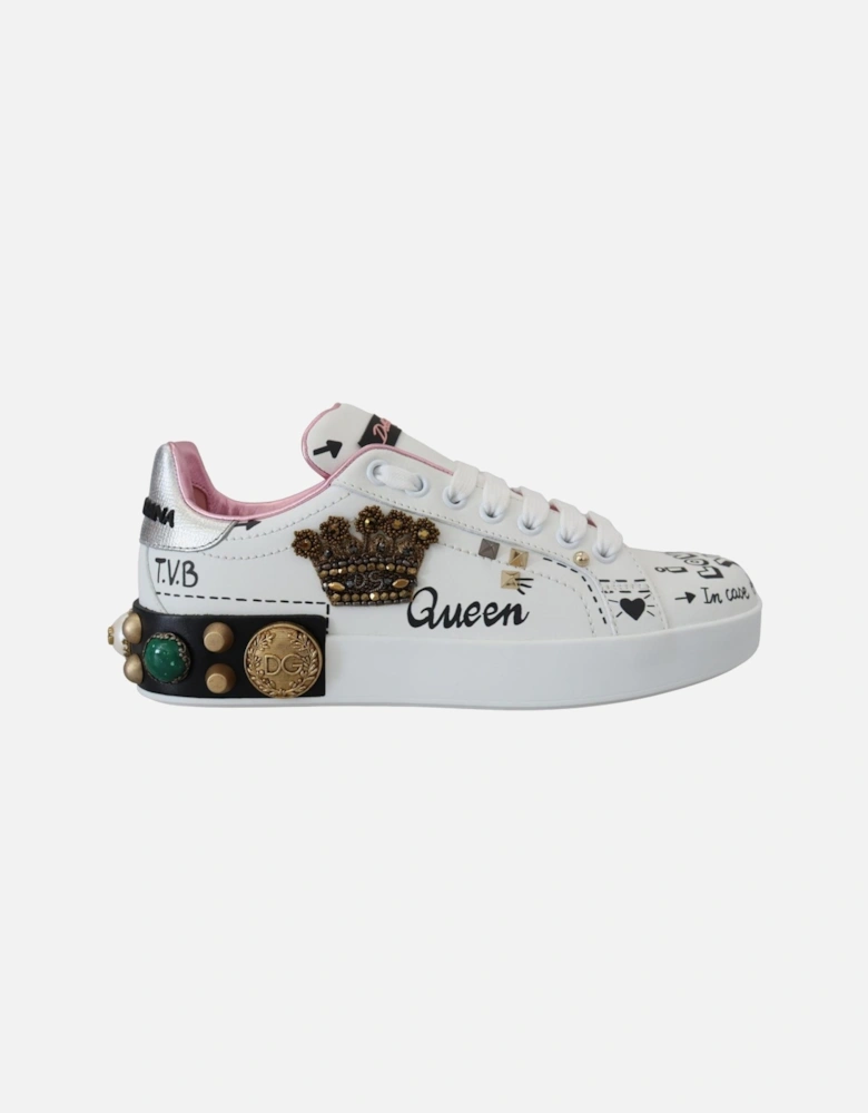 Dolce Gabbana Portofino Queen Sneakers Women - White