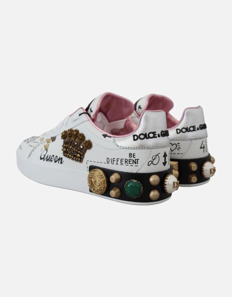 Dolce Gabbana Portofino Queen Sneakers Women - White