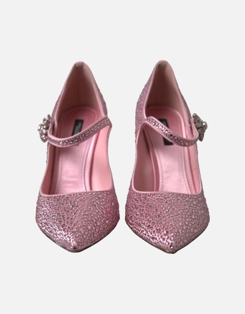 Crystal Pumps Mary Jane Style Women - Pink