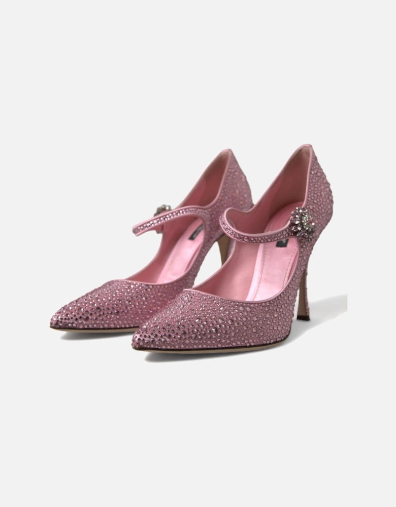 Crystal Pumps Mary Jane Style Women - Pink