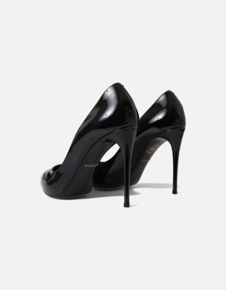 PointedToe Heels Patent Leather Pumps Women - Black