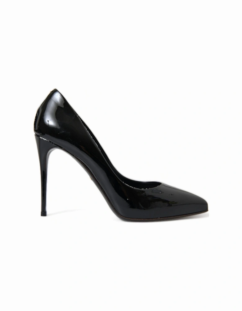 PointedToe Heels Patent Leather Pumps Women - Black