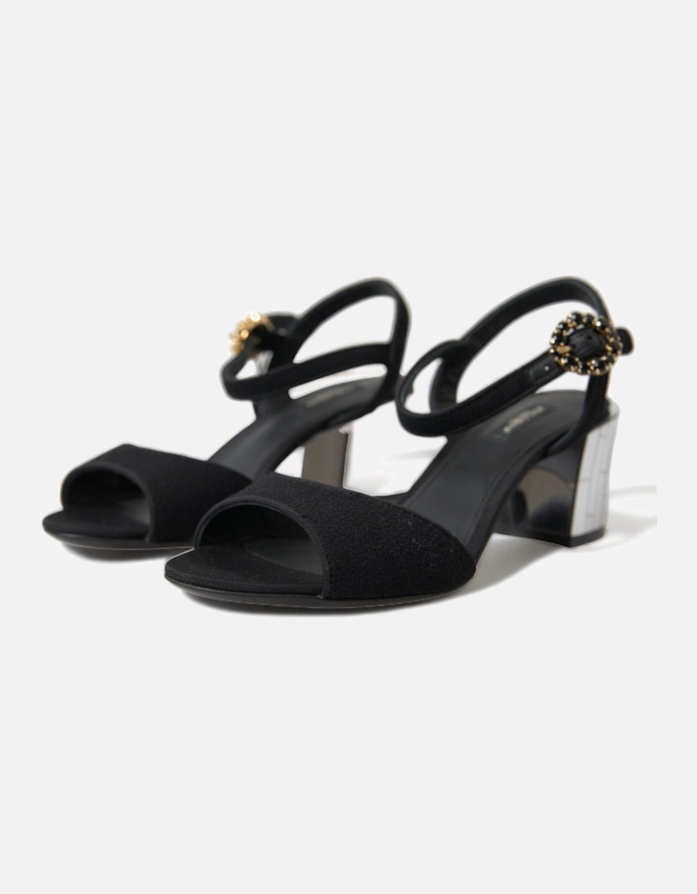 Mirror Heel Sandals Black Style Women