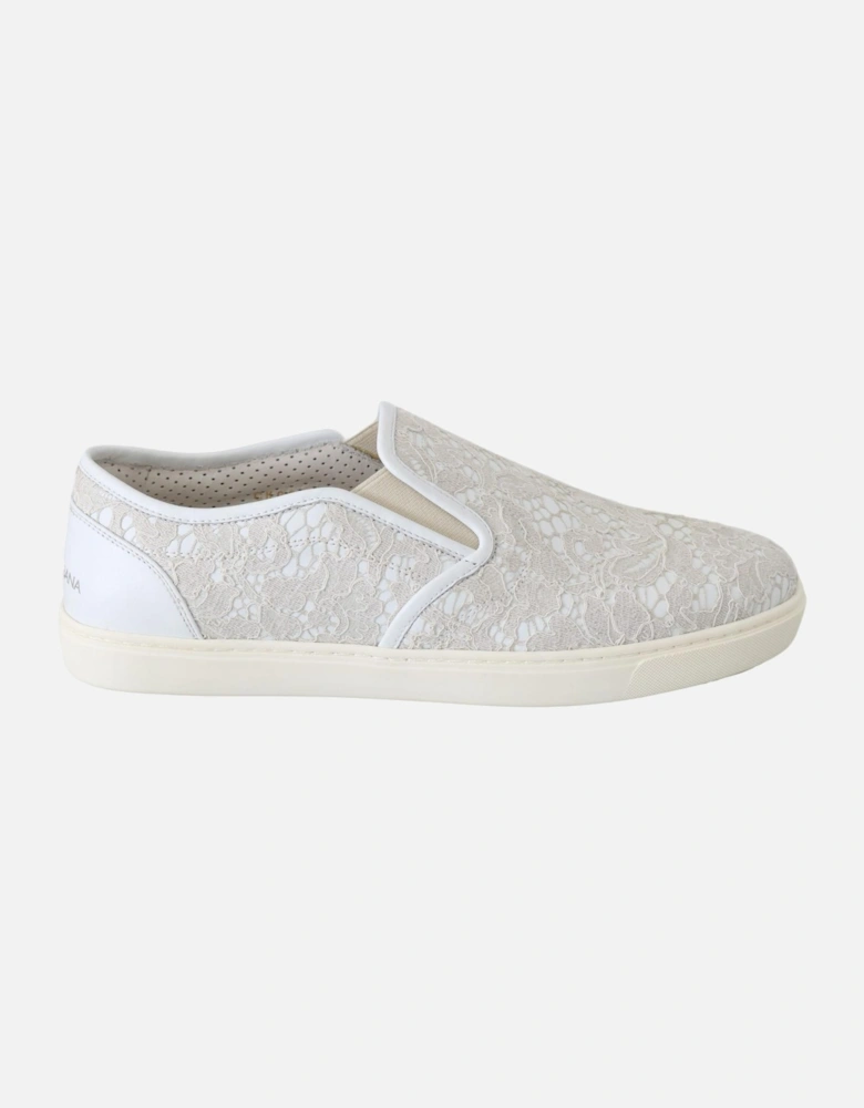 Lace Sneakers SlipOn Women - White