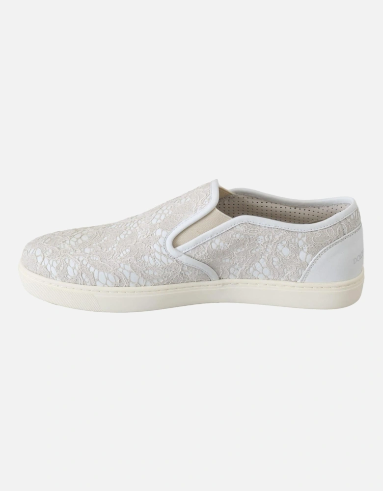 Lace Sneakers SlipOn Women - White