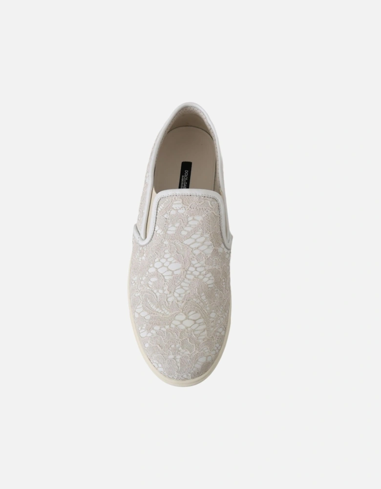 Lace Sneakers SlipOn Women - White