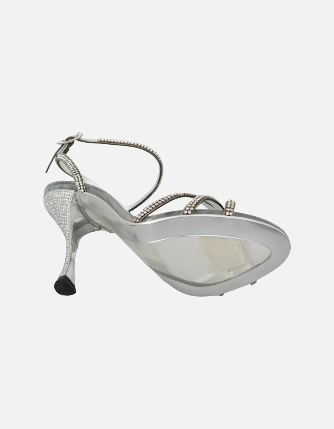 CrystalEmbellished Sandals Silver Women