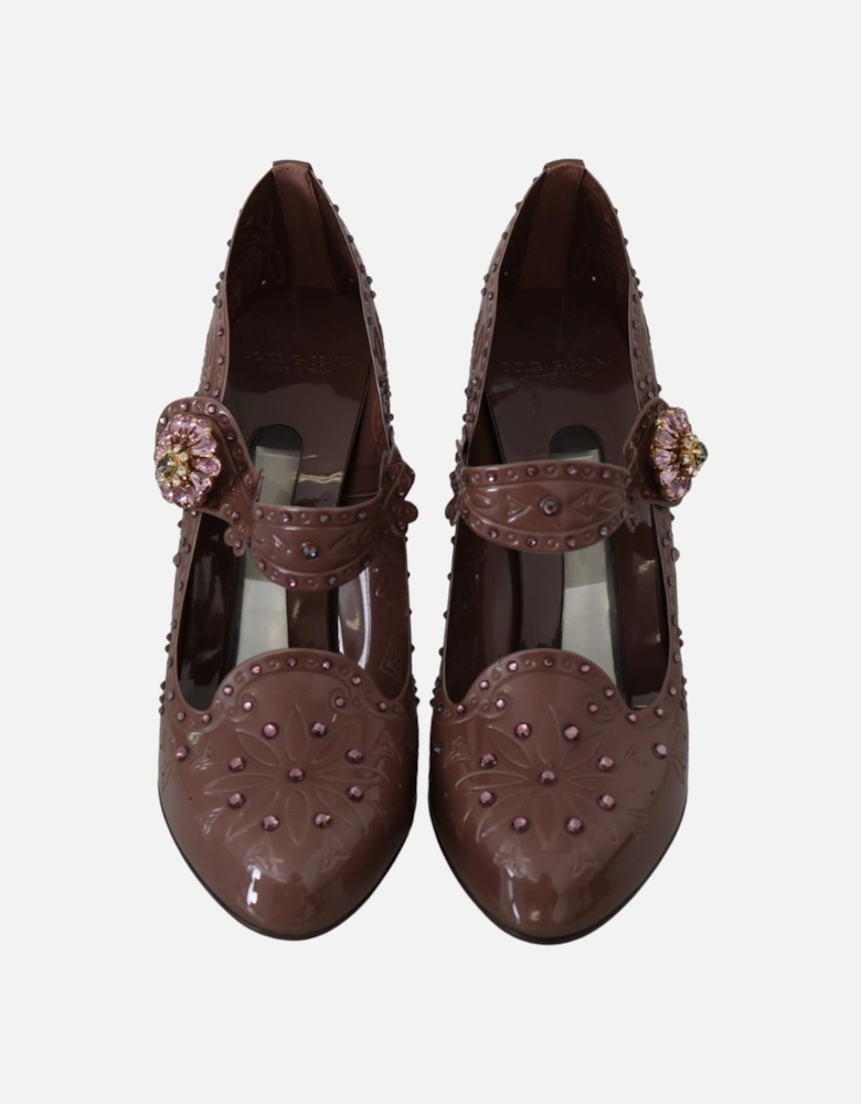 Dolce Gabbana Floral Mary Jane Pumps Women - Brown