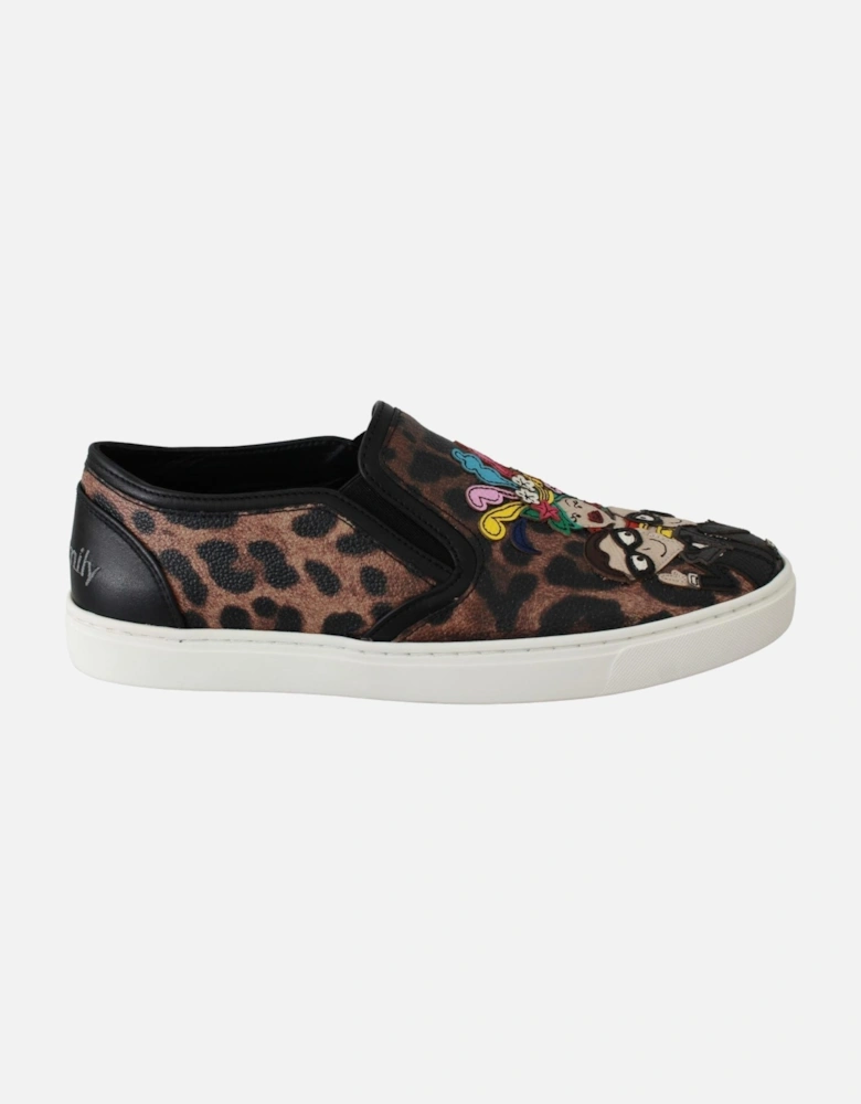 Dolce Gabbana SlipOn Sneakers Leopard Print Women - Brown