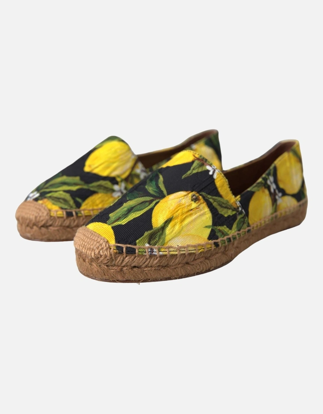 Lemon Espadrille Shoes with Logo Details and Rubber Sole Women -